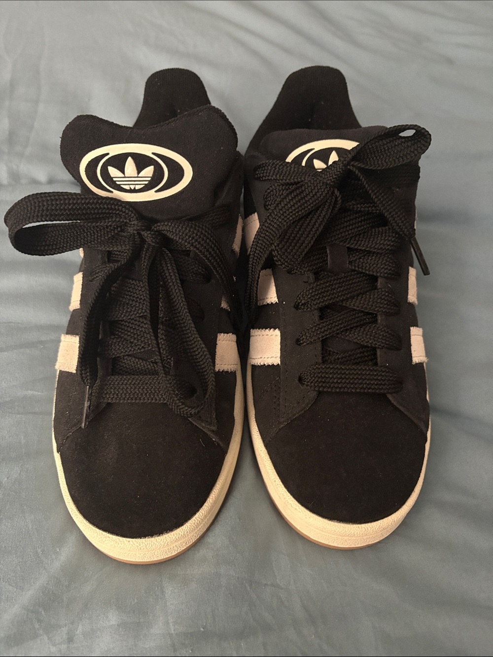 Adidas Campus 00 Black Suede Sneakers  women’s size 9.